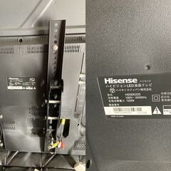 壁掛け Hisence 50型 LED液晶テレビ HS50K220 2016年製の画像