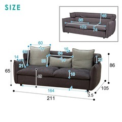 ニトリ　ソフティーナ　3人掛け ソファ 3人掛けソファ(ソフティーナKD DGY) | ニトリネット【公式】 家具