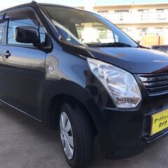 人気のワゴンR黒入荷！走行７万キロで２年車検付！