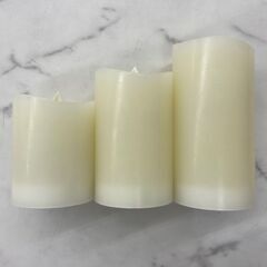【レガストック川崎本店】HONONARI LEDキャンドルライト 3点セット 専用リモコン付 間接照明の画像
