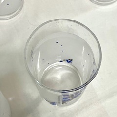 花柄　グラス9個セット ブルーの画像