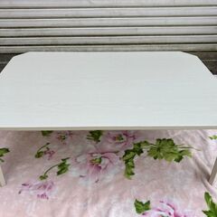 ニトリ★折り畳みテーブル★ホワイト★9060の画像
