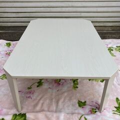 ニトリ★折り畳みテーブル★ホワイト★9060の画像