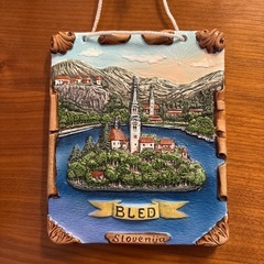 Bled Slovenia 立体陶器オブジェ