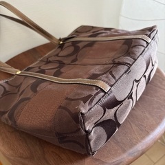 COACH ブラウン トートバッグの画像
