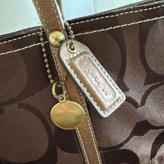 COACH ブラウン トートバッグの画像