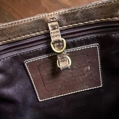 COACH ブラウン トートバッグの画像