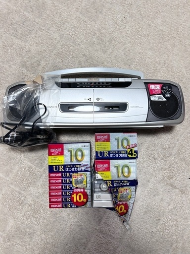 【新品】ラジカセ ＋ 新品カセット19巻