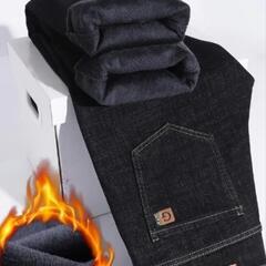 新品🉐36 裏起毛デニムストレッチジーンズの画像
