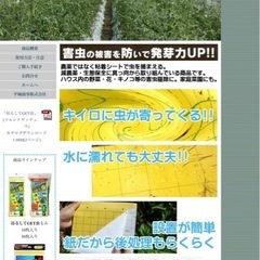 新品　農業用害虫捕獲シートの画像