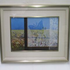 絵画 額縁 高原の朝 羽中田 美季