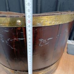 アンティーク バレルプランター 樽の画像