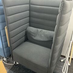 【2点あります】ハイビス ハイバックソファ 1人掛け パネル付き 1人用ブース 幅800×奥行670×高さ1240mm (座面高さ430mm)の画像