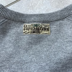 パパス　ラグランスリーブ　スウェット　グレーの画像
