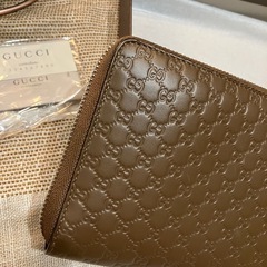 3連休まで早々値下げ❤️GUCCIシマ長財布、数回のみ使用の超