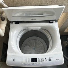 洗濯機ハイアールJW-U45EA-Wの画像