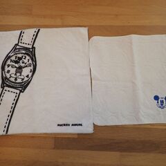 ガーゼ・刺繍ハンカチ＆タオルハンカチ（ミッキーマウスタオルハンカチ）８枚セットの画像