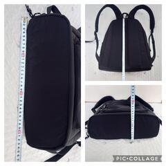 値下げしたした！多ポケット PCも入るリュック ブラック 美品　軽量の画像