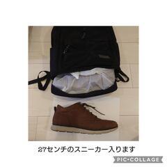 値下げしたした！多ポケット PCも入るリュック ブラック 美品　軽量の画像