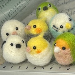 小鳥セット（缶ケース付き)の画像