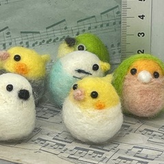 小鳥セット（缶ケース付き)の画像