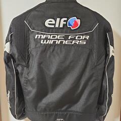 elf MOTO SPORTS ブラックジャケット　Mサイズの画像