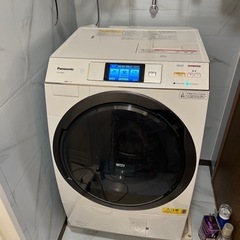 美品　左開き　パナソニック　ドラム式洗濯乾燥機　NAVX9500L 洗濯10k 乾燥6k 大容量　ヒートポンプ式乾燥　分解清掃済み