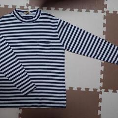 BEN DAVIS ストライプ ロンTシャツ 胸ポケット付の画像