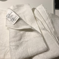 値下げ【新品未使用】ニトリ白バスタオル2点セットの画像