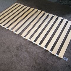 ロール式すのこ ベッド すのこ スノコ シングルベッド ベッドフ...