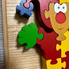 お値下げしました！　木製パズル　ピエロ　未使用品の画像