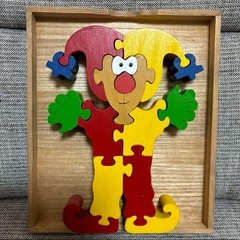 木製パズル　ピエロ　未使用品