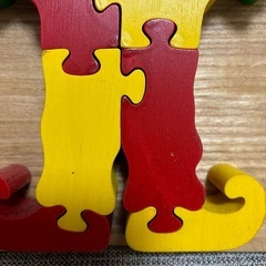 お値下げしました！　木製パズル　ピエロ　未使用品の画像