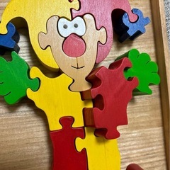 お値下げしました！　木製パズル　ピエロ　未使用品の画像