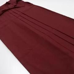 女子袴　 エンジ無地LL②　USED美品　の画像