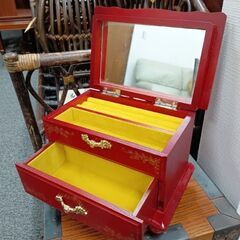 昭和レトロ ジュエリーボックス 小物入れ オルゴールの画像
