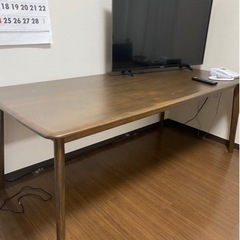 21引取りの場合価格交渉可 ニトリ　ダイニングテーブル( Nコレクション T-01 180 MBR)の画像