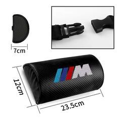 【着払い可能】 2個セット BMW M Performance Mパフォーマンス Mスポーツ カーボンファイバー ネックパッド ヘッドレスト ピロー クッションの画像