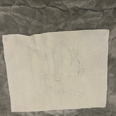 壁に貼るタイプの布製インテリアの画像