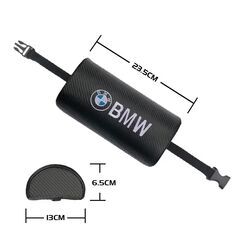 【着払い可能】 2個セット BMW ビーエムダブリュー カーボンファイバー ネックパッド ヘッドレスト ピロー クッション M Performance Mスポーツ の画像