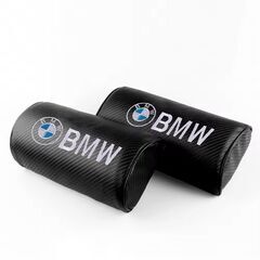 【着払い可能】 2個セット BMW ビーエムダブリュー カーボンファイバー ネックパッド ヘッドレスト ピロー クッション M Performance Mスポーツ の画像