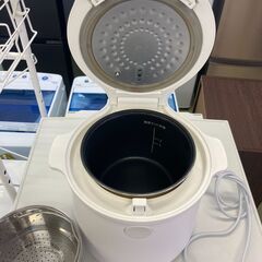 【リサイクルショップ　ピカソ　小松原】📢 2022年製 LOCABO 糖質カット炊飯器 ホワイト JM-C20E-W 🍚✨✨★0844★の画像