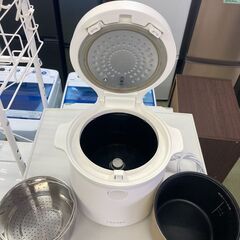 【リサイクルショップ　ピカソ　小松原】📢 2022年製 LOCABO 糖質カット炊飯器 ホワイト JM-C20E-W 🍚✨✨★0844★の画像