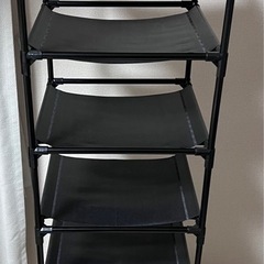 組立式　高さ140センチ8段収納棚　軽量