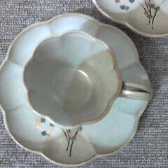 たち吉 花しきし コーヒーカップ&ソーサー 5客　未使用保管品の画像