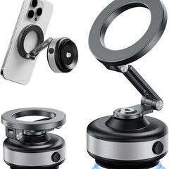 【電動強力吸盤+Mag-safe対応】スマホホルダー 車 吸着式...