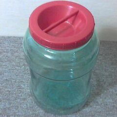 昭和レトロ　気泡入りノリ瓶　割れ欠けなし　２つありますの画像