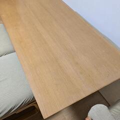 無印良品ダイニングテーブル5点セット1500×800の画像