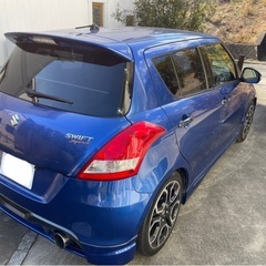 スズキ スイフトスポーツ ZC32S CVT 青 走行距離8.6万km カスタム多数 お得（多摩陸運局管轄なら名変します）の画像