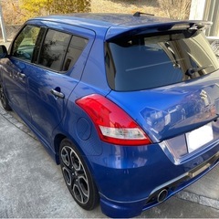 スズキ スイフトスポーツ ZC32S CVT 青 走行距離8.6万km カスタム多数 お得（多摩陸運局管轄なら名変します）の画像